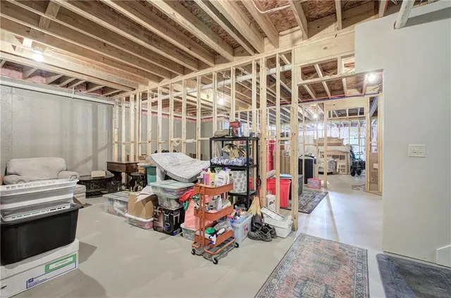 a view of storage and utility room