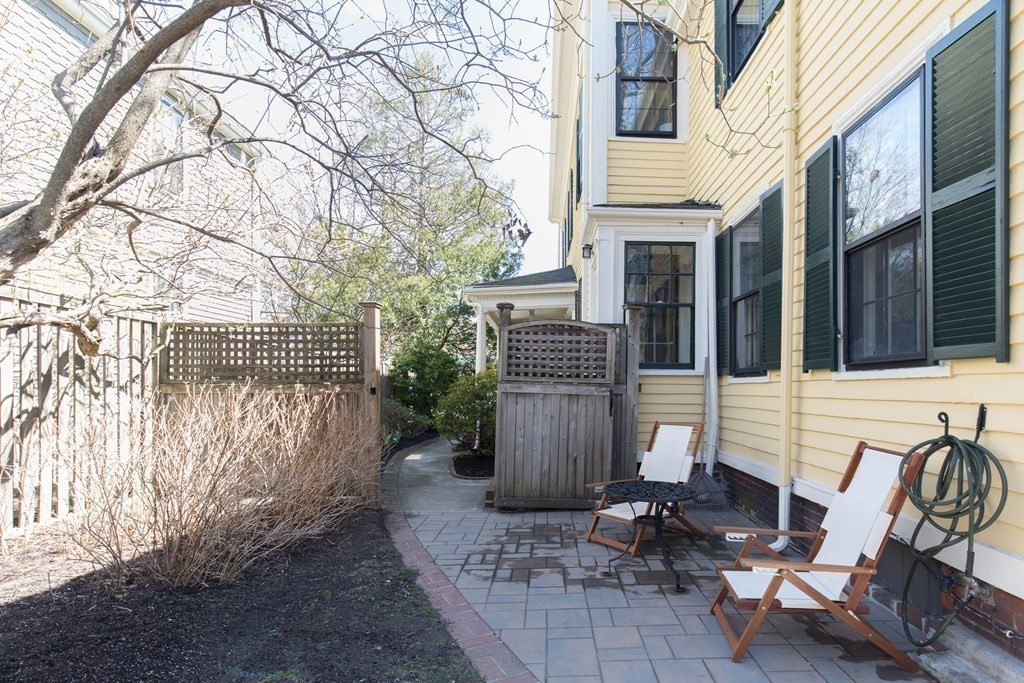13 Yerxa Road Cambridge, MA 02140 - Photo 21 of 24 a view of a patio with chair and table in the patio