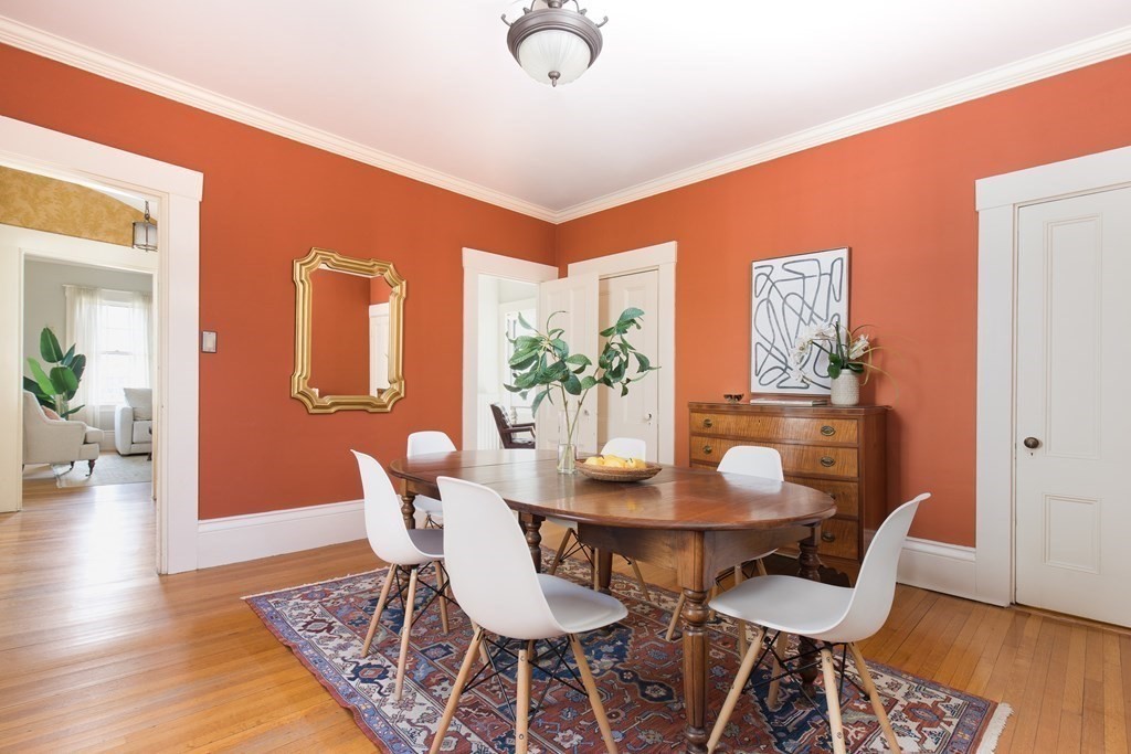 13 Yerxa Road Cambridge, MA 02140 - Photo 7 of 24 a view of a dining room with furniture and wooden floor