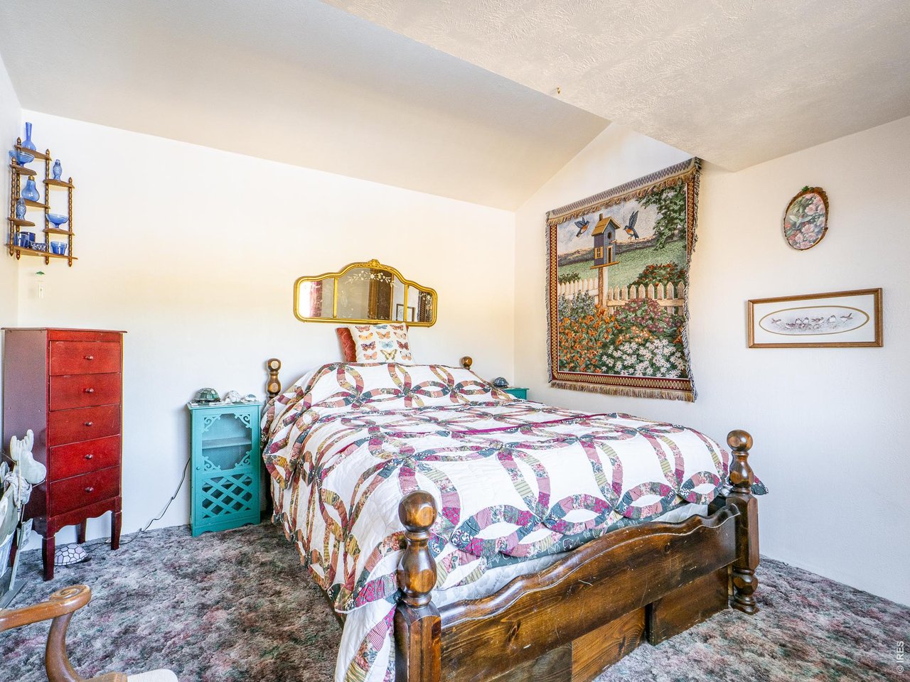 843 Nokomis Road Red Feather Lakes, CO 80545 - Photo 13 of 20 Primary bedroom with loft space above