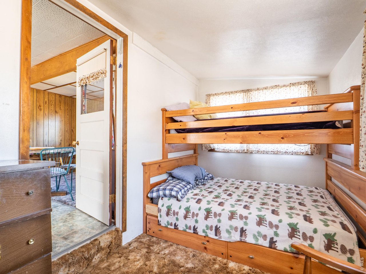 843 Nokomis Road Red Feather Lakes, CO 80545 - Photo 16 of 20 Second Bedroom with Bunk Beds