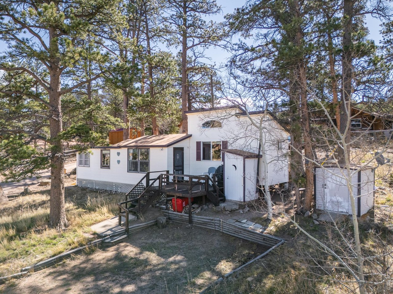 843 Nokomis Road Red Feather Lakes, CO 80545 - Photo 19 of 20 Front of Cabin with Parking