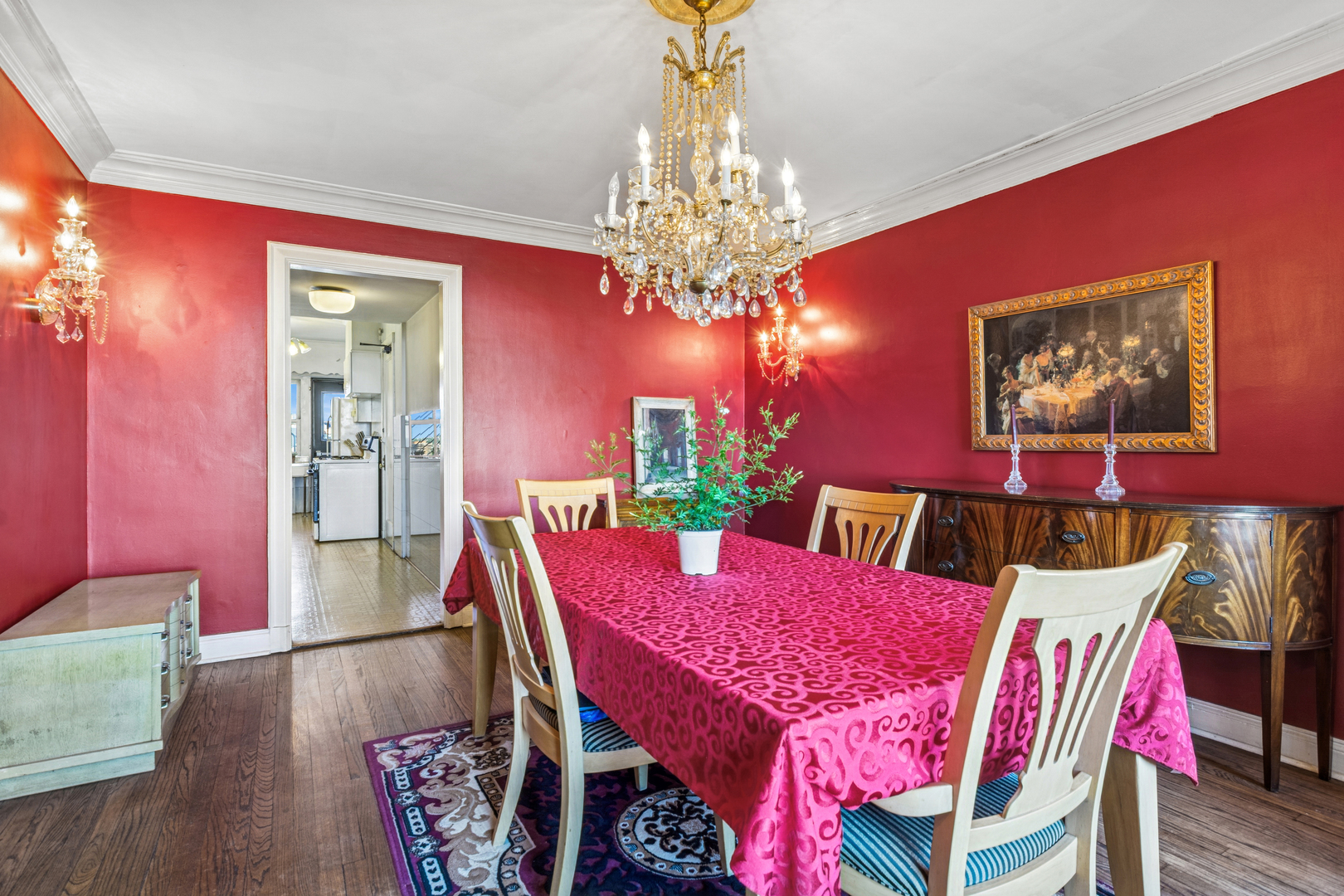 5000 North Marine Drive, Unit 9C Chicago, IL 60640 - Photo 12 of 20 a view of a dining room with furniture and chandelier