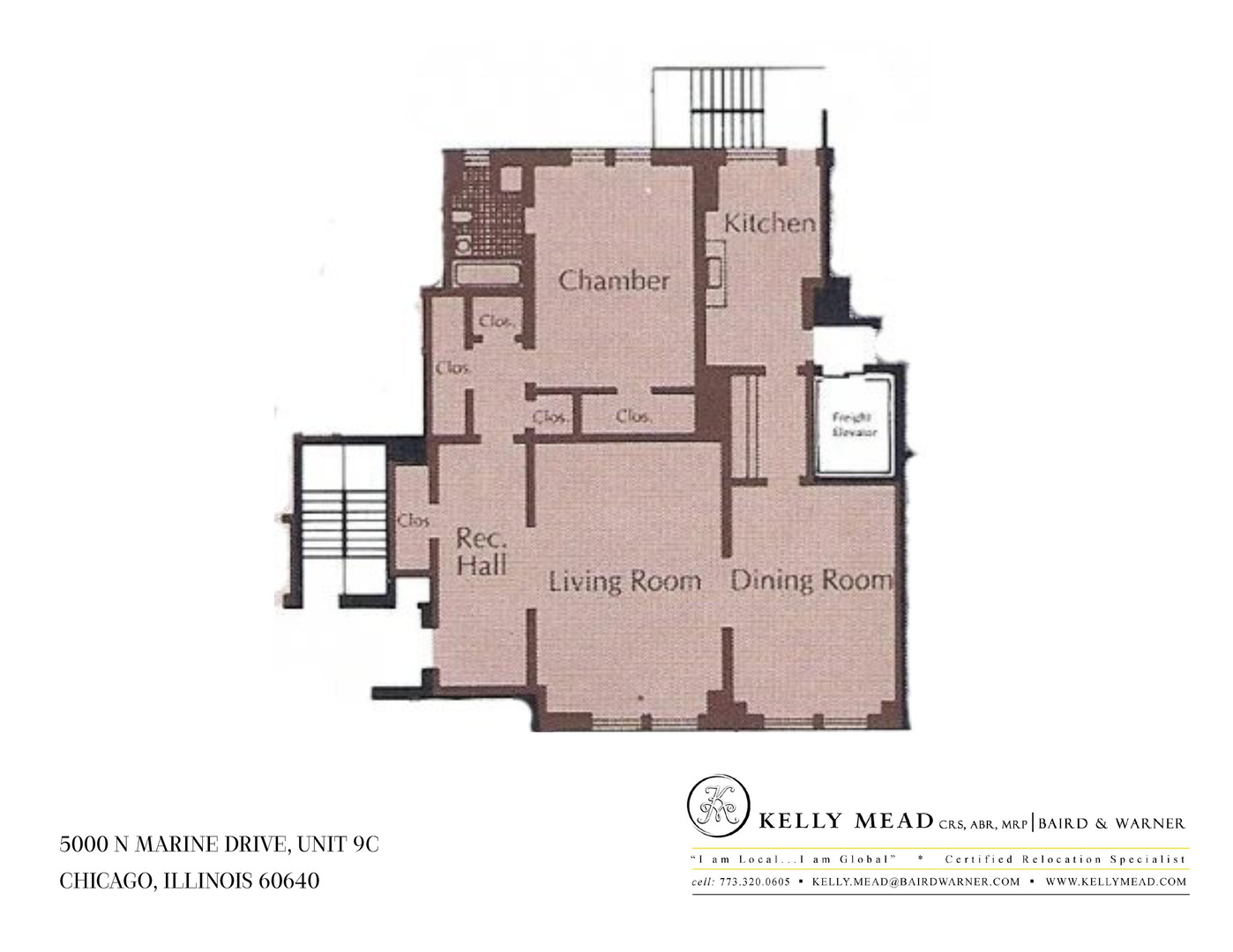 5000 North Marine Drive, Unit 9C Chicago, IL 60640 - Photo 20 of 20 a black and white photo of a picture of a floor