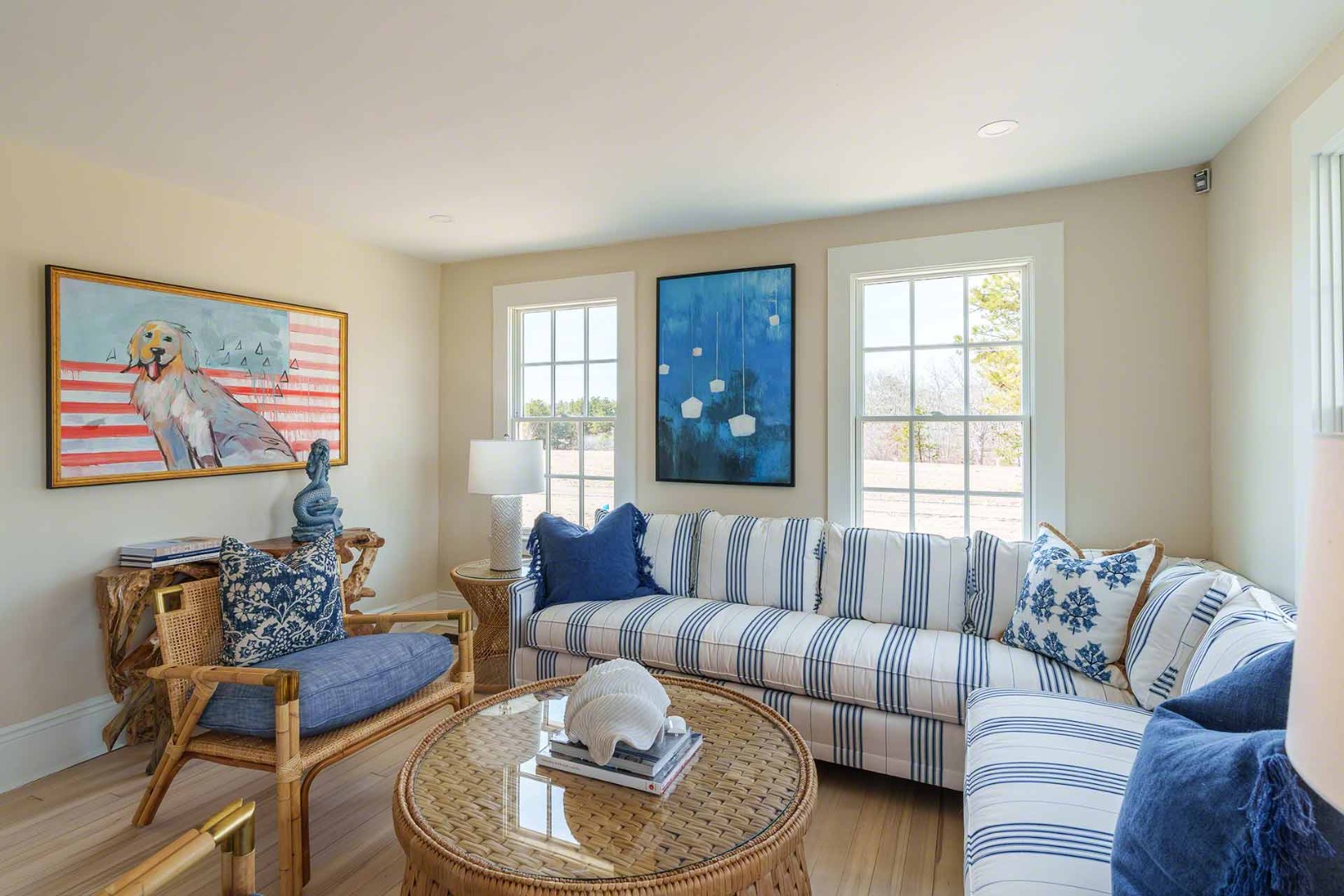 30 Mill Hill Road Edgartown, MA 02539 - Photo 7 of 35 a living room with furniture and a large window