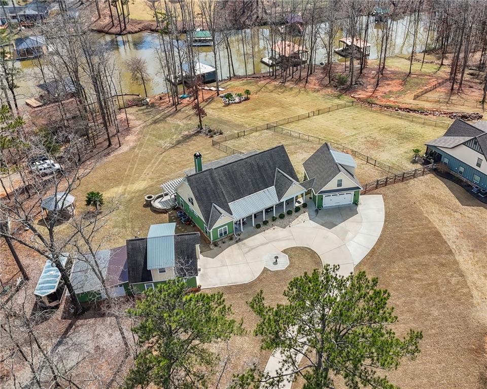 150 Crestview Road Jackson, GA 30233 - Photo 11 of 88 an aerial view of a house with swimming pool and outdoor space