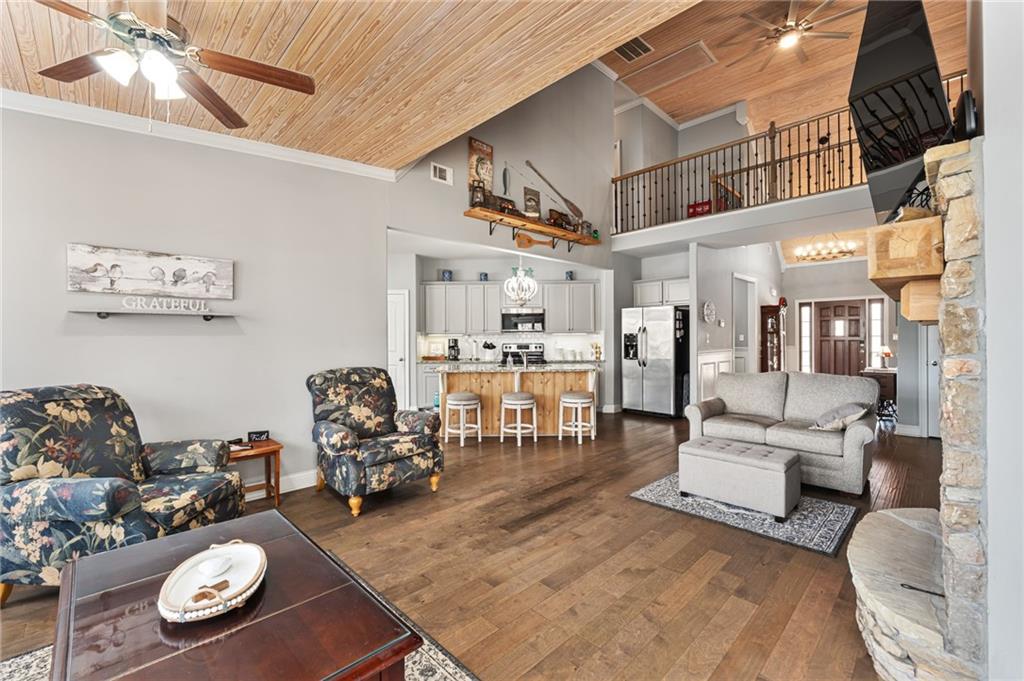 150 Crestview Road Jackson, GA 30233 - Photo 36 of 88 a living room with furniture and wooden floor