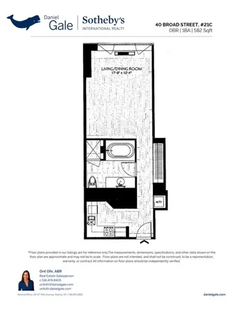 $620,000 | 40 Broad Street, Unit 21C | Financial District