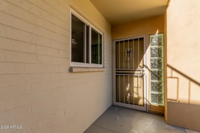 a view of front door