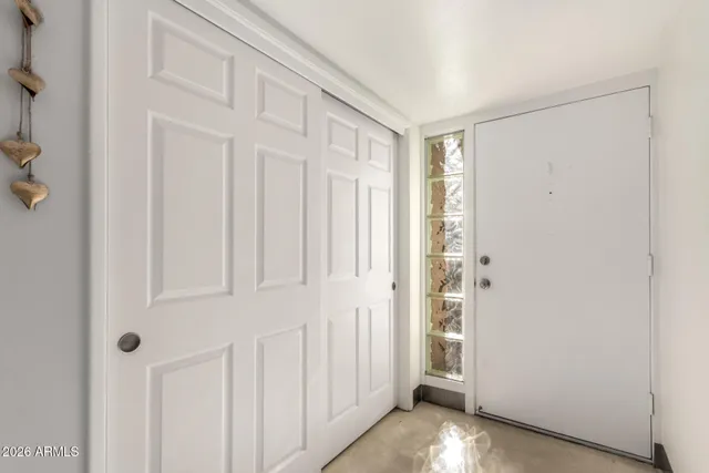 a view of front door