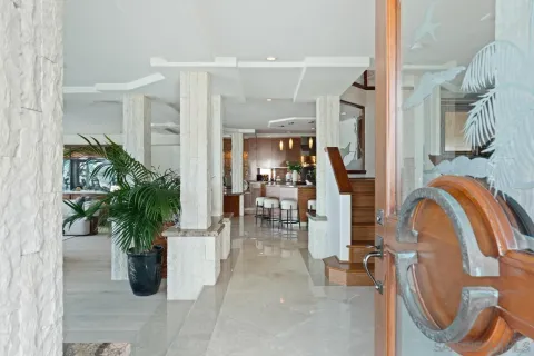 a view of front door of house