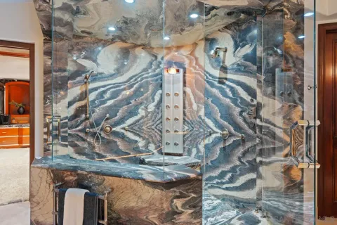 a view of a entryway door front of house