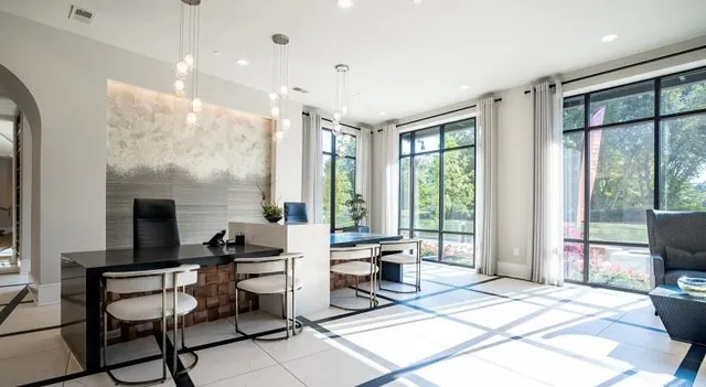 a view of workspace with furniture