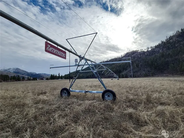 a view of a dry yard with mountain