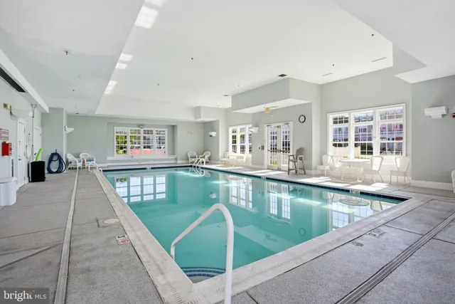 a living room with a large window