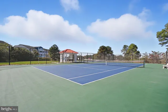 an outdoor space with garden view
