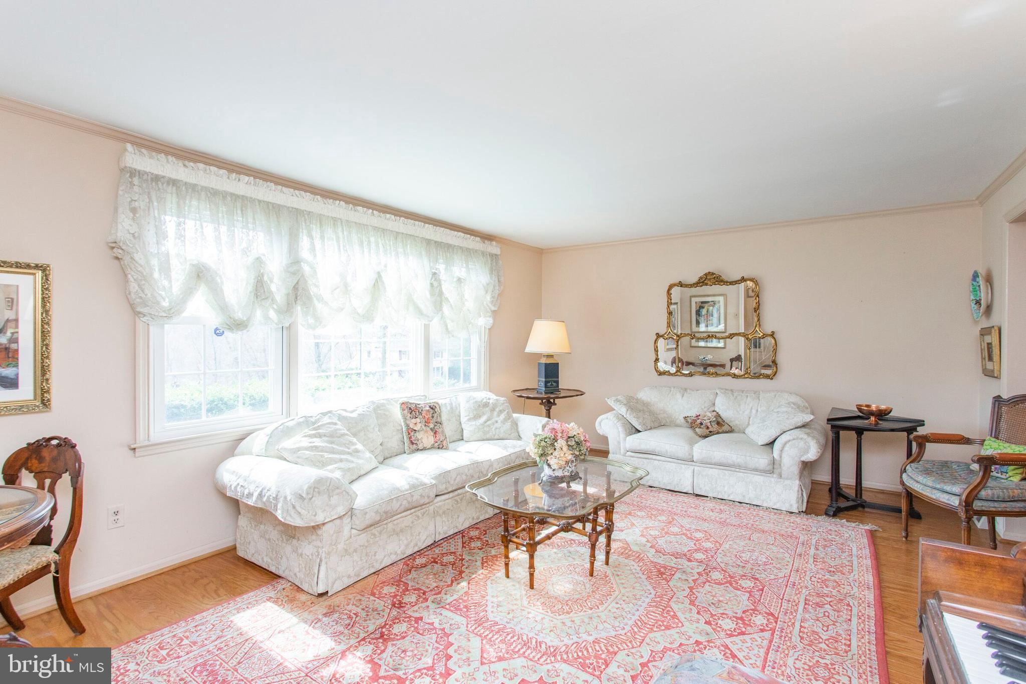 8813 Wainwright Road Glenside, PA 19038 - Photo 3 of 25 Light Filled Living Room