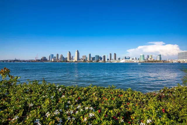 a view of outdoor space and ocean view