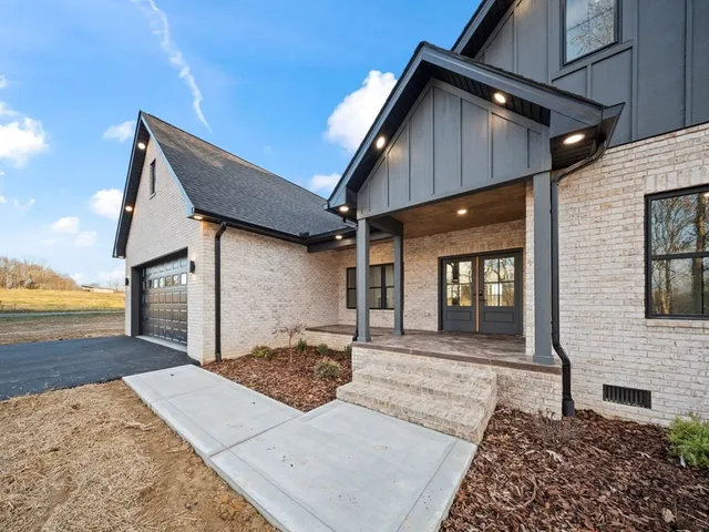 a front view of a house