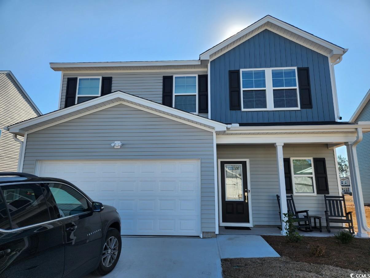 708 St Albans Loop Conway, SC 29526 - Photo 1 of 19 View of front facade featuring board and batten si