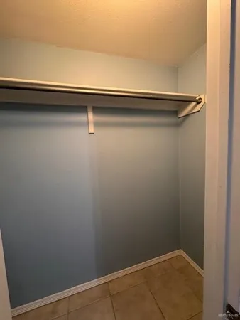 a close up view of racks on a wall