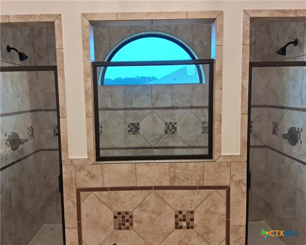 a view of a wooden door