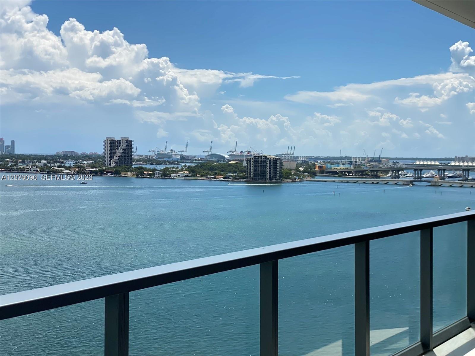 788 Northeast 23rd Street, Unit 1202 Miami, FL 33137 - Photo 7 of 64 a view of a lake with a city view