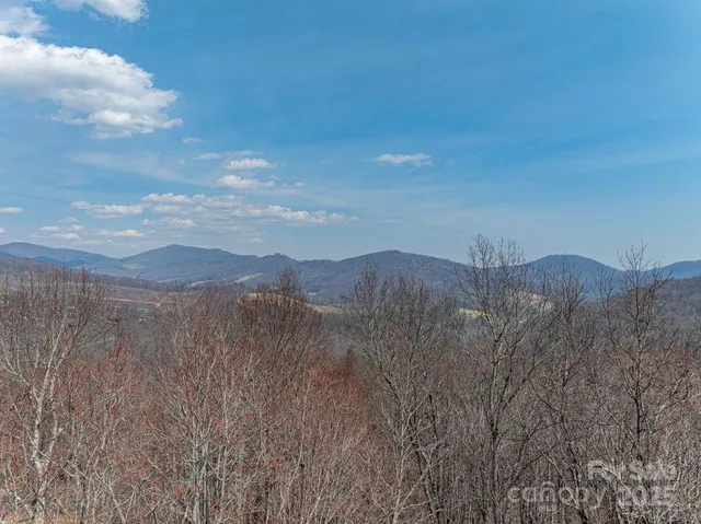 a view of a large building with a mountain in the background