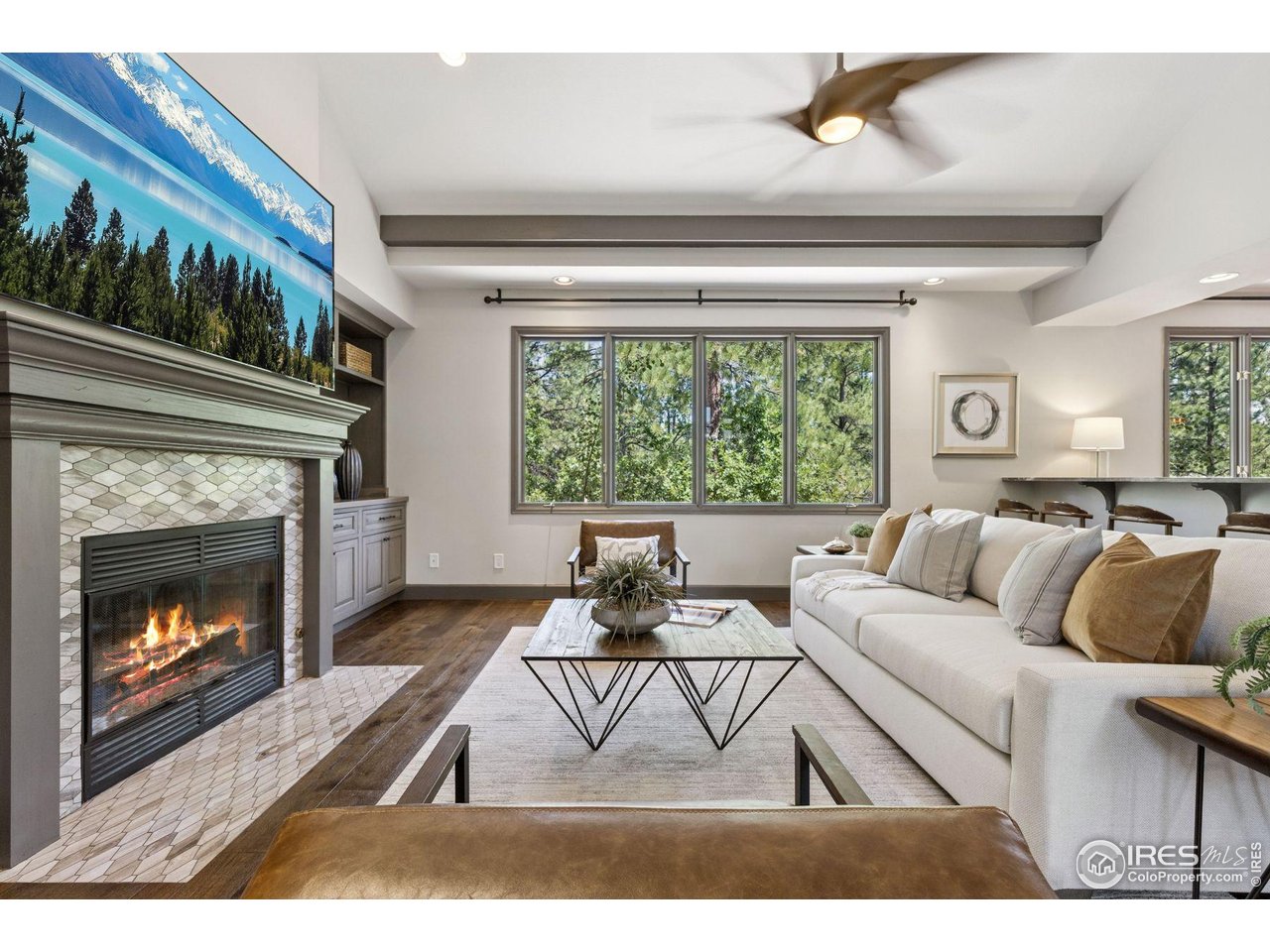 65 Indigo Way Castle Rock, CO 80108 - Photo 17 of 50 a living room with furniture and a fireplace