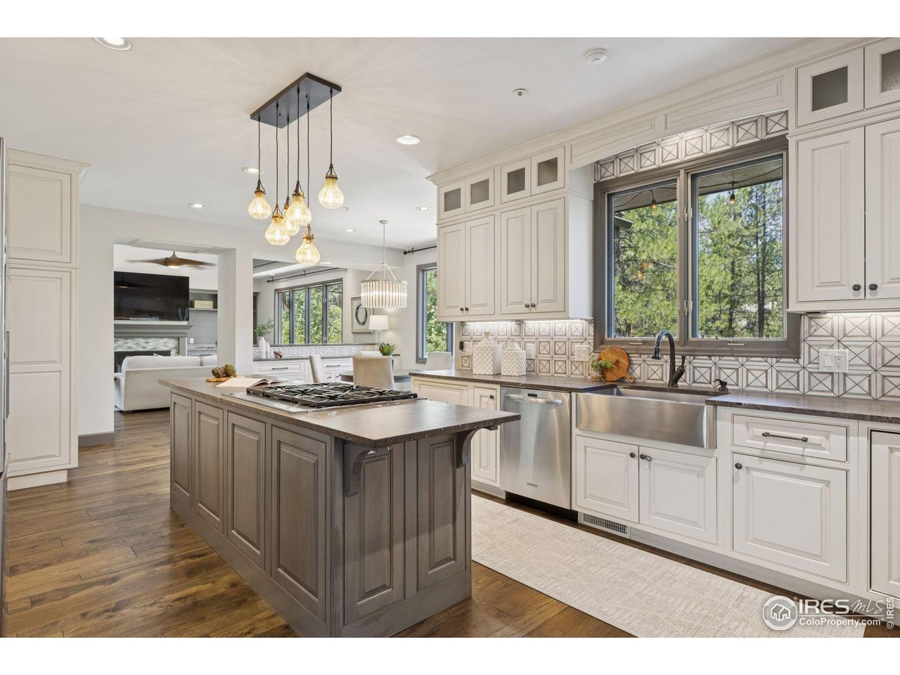65 Indigo Way Castle Rock, CO 80108 - Photo 6 of 50 a kitchen with stainless steel appliances granite countertop a sink stove and refrigerator