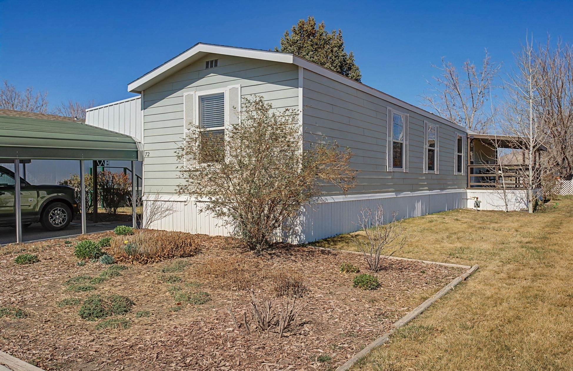 a view of backyard of house