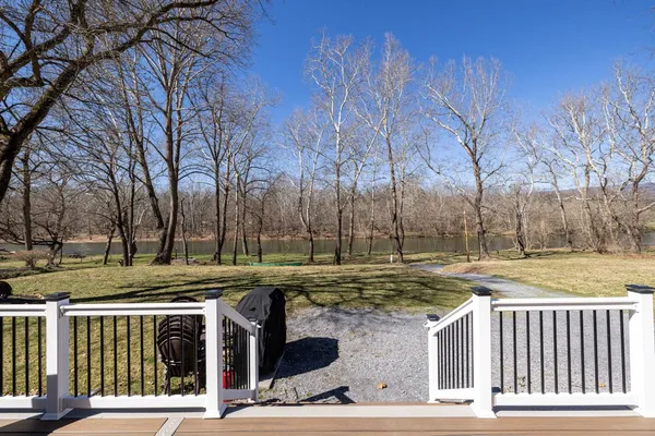 a view of a yard with an outdoor space