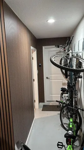 a close view of closet