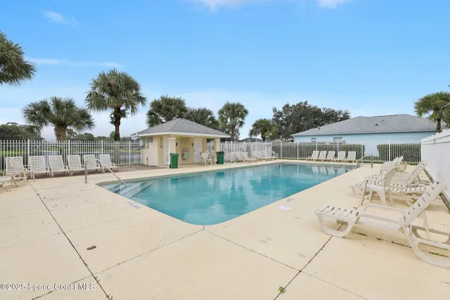 a view of a park with slide