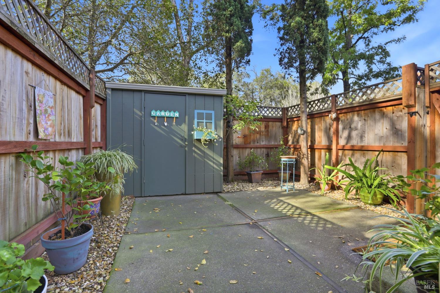 49 Livingston Court Novato, CA 94949 - Photo 17 of 20 patio with shed