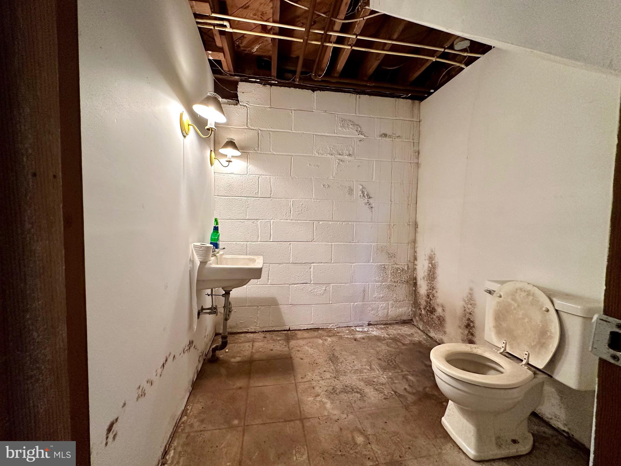 4405 Meadowcliff Road Glen Arm, MD 21057 - Photo 37 of 54 Half bath in basement, room to convert to full