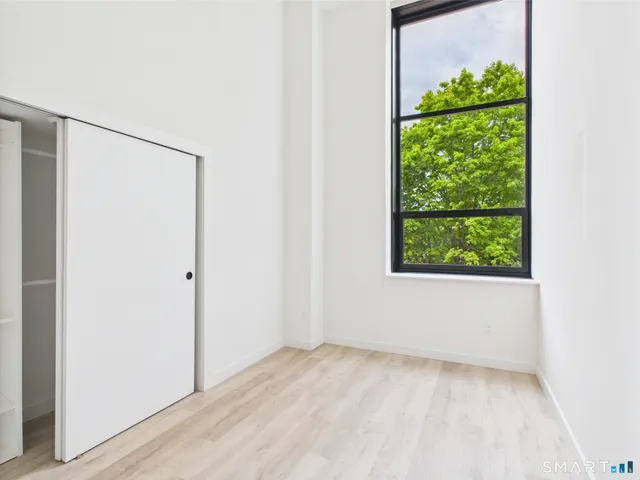 a view of a window in a room