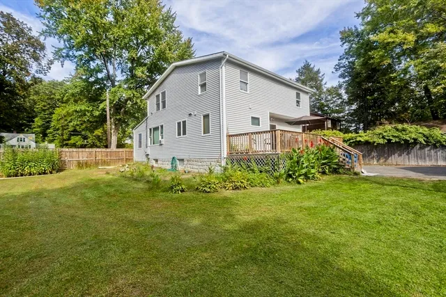 a house view with a garden space