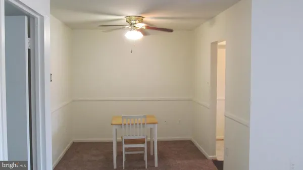 en empty room with a door