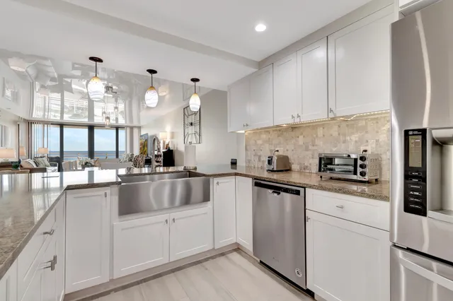 a view of a bathtub in a room