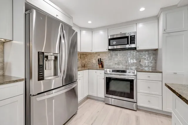 a view of a city with tall buildings