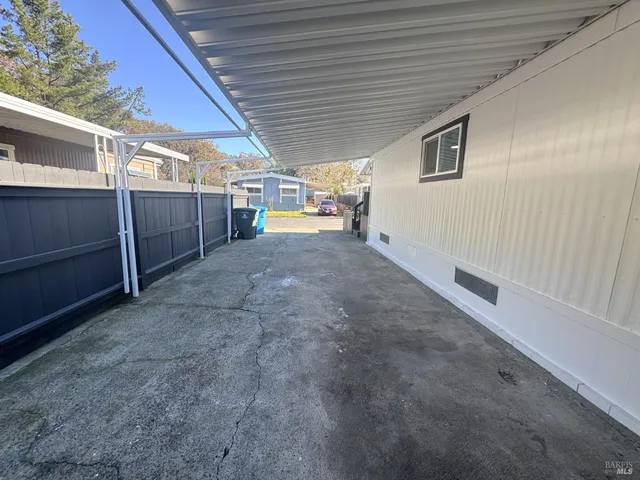 a view of a car garage