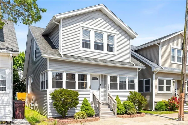 a front view of a house