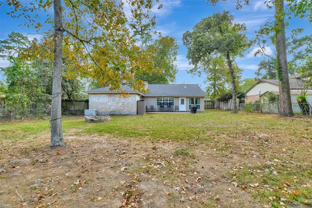 a house view with a garden space