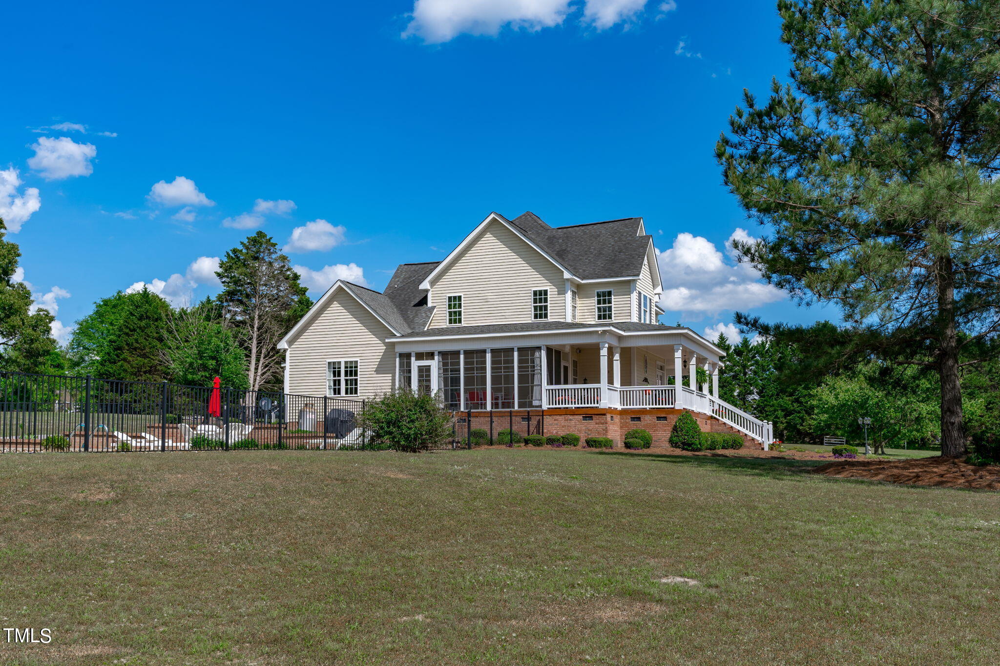 921 White Memorial Church Road Willow Spring, NC 27592 - Photo 37 of 46 Pool, Screened Porch