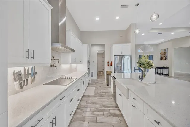 a view of a livingroom with a flat screen tv