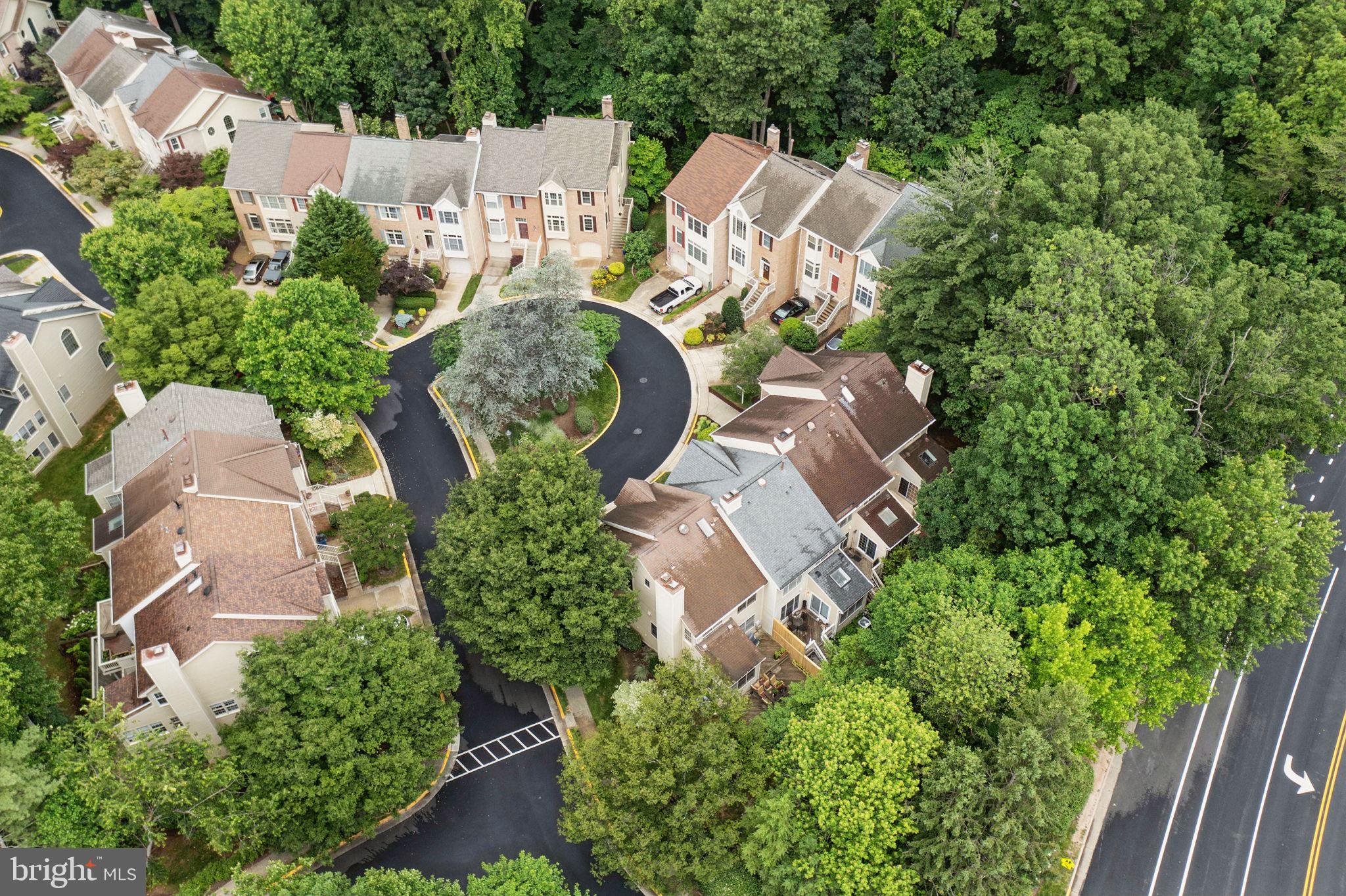 1393 Heritage Oak Way Reston, VA 20194 - Photo 48 of 80 an aerial view of a house with outdoor space and street view