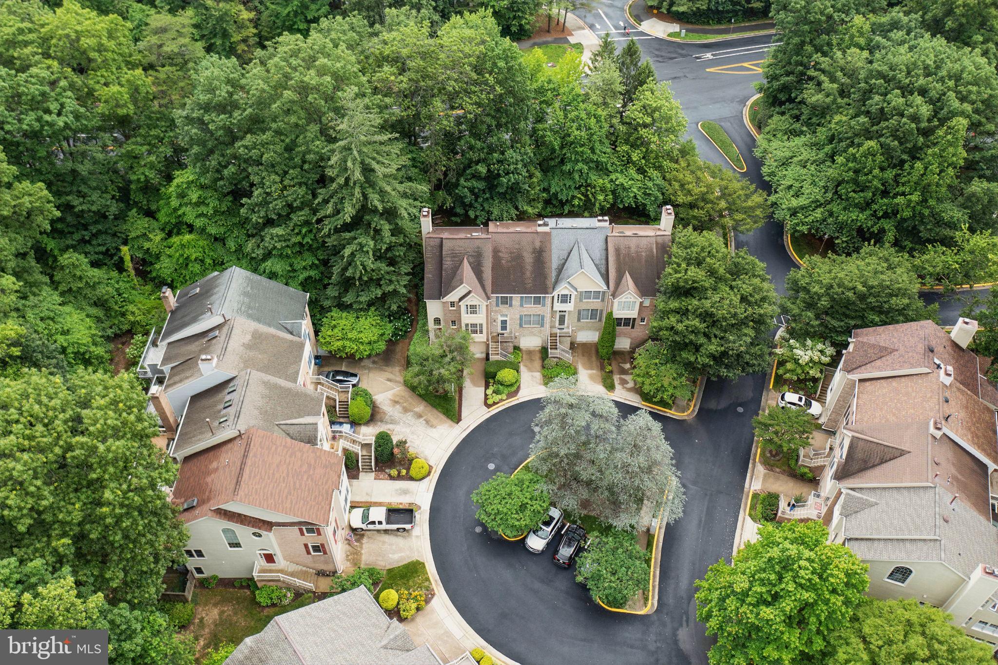 1393 Heritage Oak Way Reston, VA 20194 - Photo 51 of 80 an aerial view of a house with garden space and street view