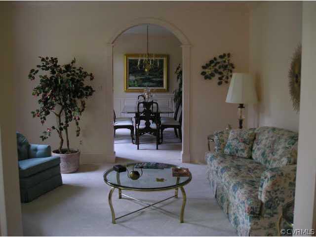 609 Rivers Bend Circle Chester, VA 23836 - Photo 4 of 8 a living room with furniture and a potted plant