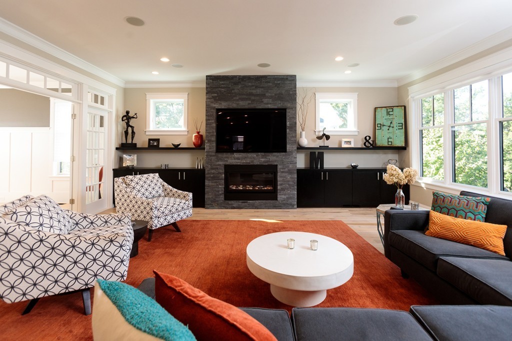 74 Hillcrest Road Needham, MA 02492 - Photo 5 of 29 a living room with furniture fireplace and window